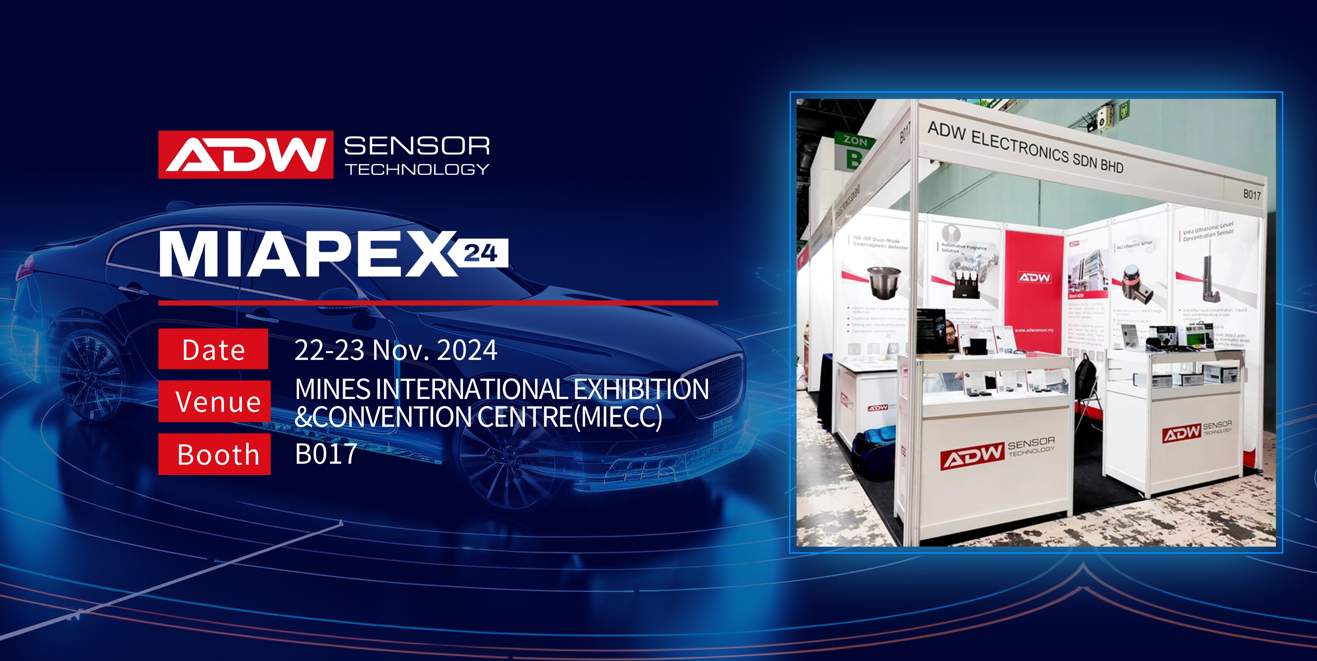 Intelligent Sensing Creates New Automotive Technology! ADW Leads MALAYSIA INTERNATIONAL AUTOMOTIVE & PARTS EXPO with Innovative Technology